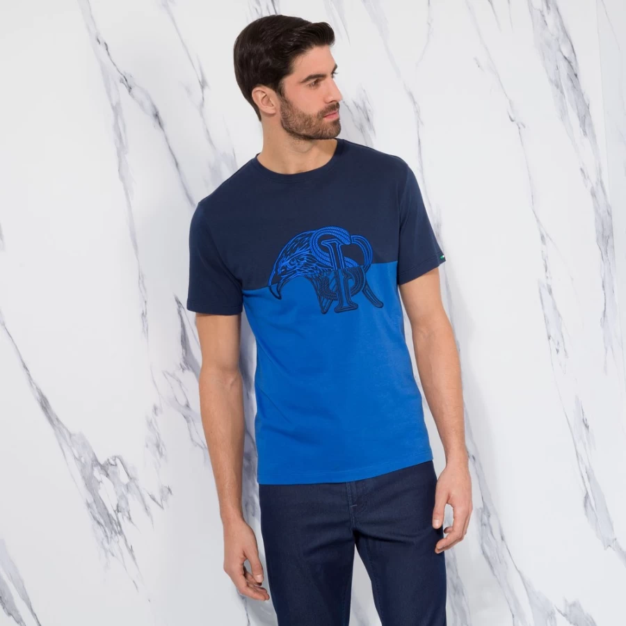 Stefano Ricci Men's Luxury Crewneck T-Shirt Premium Cotton Classic Fit
