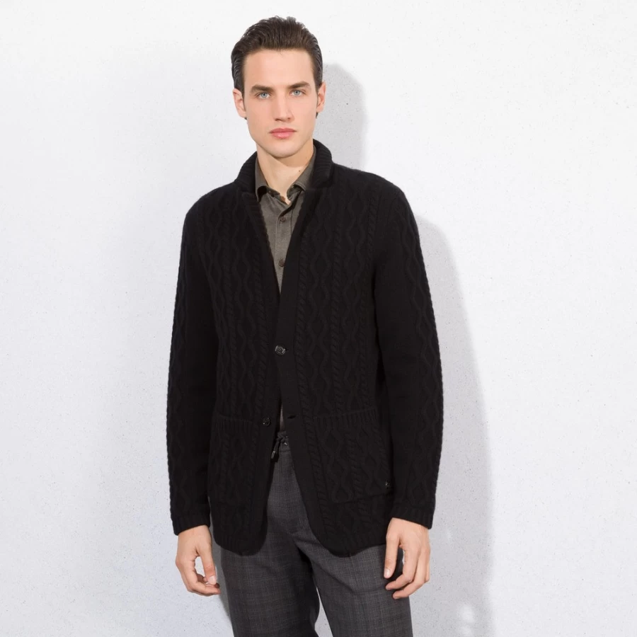 "Stefano Ricci Men's Luxury Cashmere Cardigan Sweater"