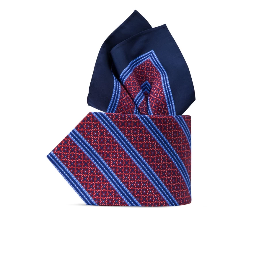 Stefano Ricci Luxury Hand-Printed Silk Tie Set in Elegant Color 45100_003