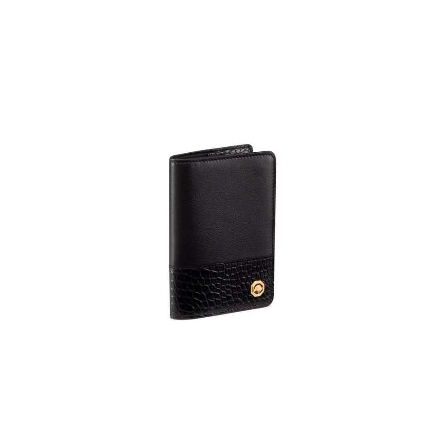 "Stefano Ricci Luxury Passport Holder in Premium Calfskin & Exotic Alligator Leather"