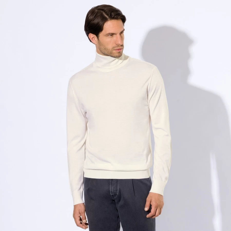 Stefano Ricci Men's Premium Turtleneck Sweater for Luxury Winter Wear