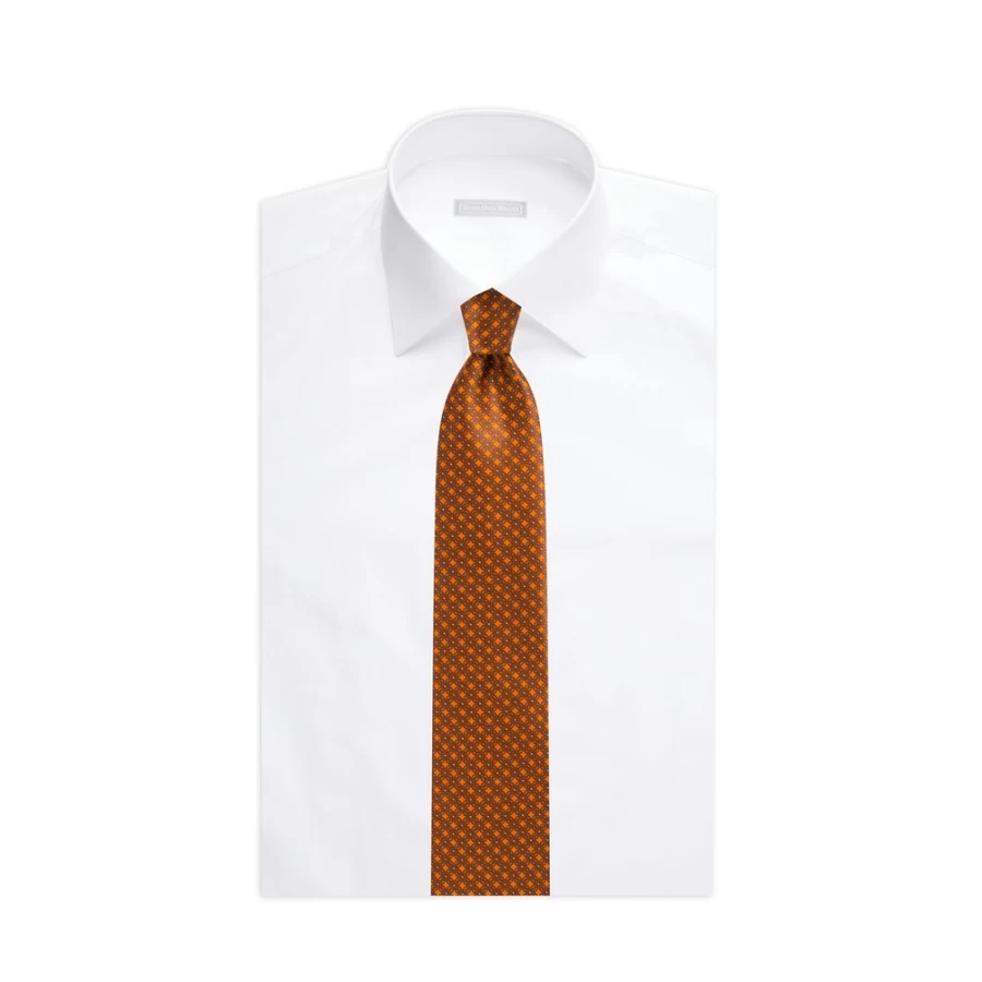 Stefano Ricci Luxury Hand-Printed Silk Tie in Elegant 37049_011 Color