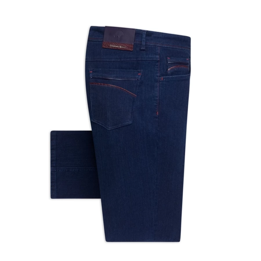 Stefano Ricci Men's Premium Luxury Jeans - High-Quality Denim for Style & Comfort