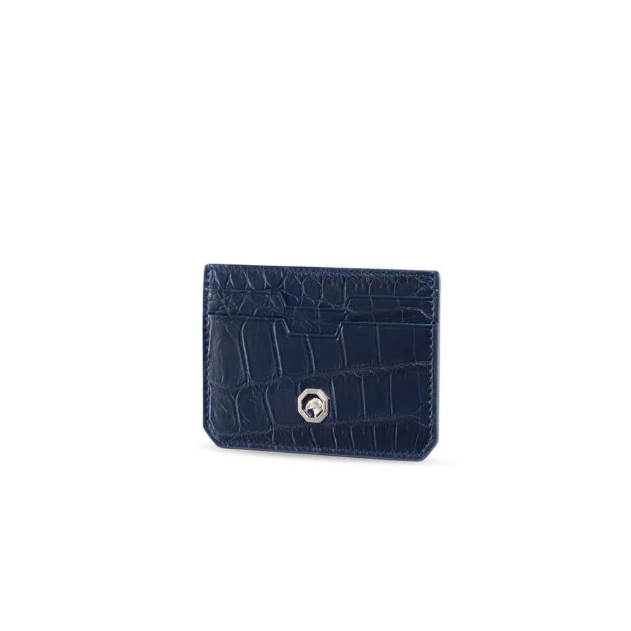 Stefano Ricci Luxury Matted Crocodile Leather Card Holder for Men - Premium Slim Wallet