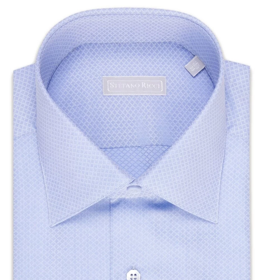 Stefano Ricci Men's Handmade Asti Shirt - Luxury Italian Cotton Dress Shirt