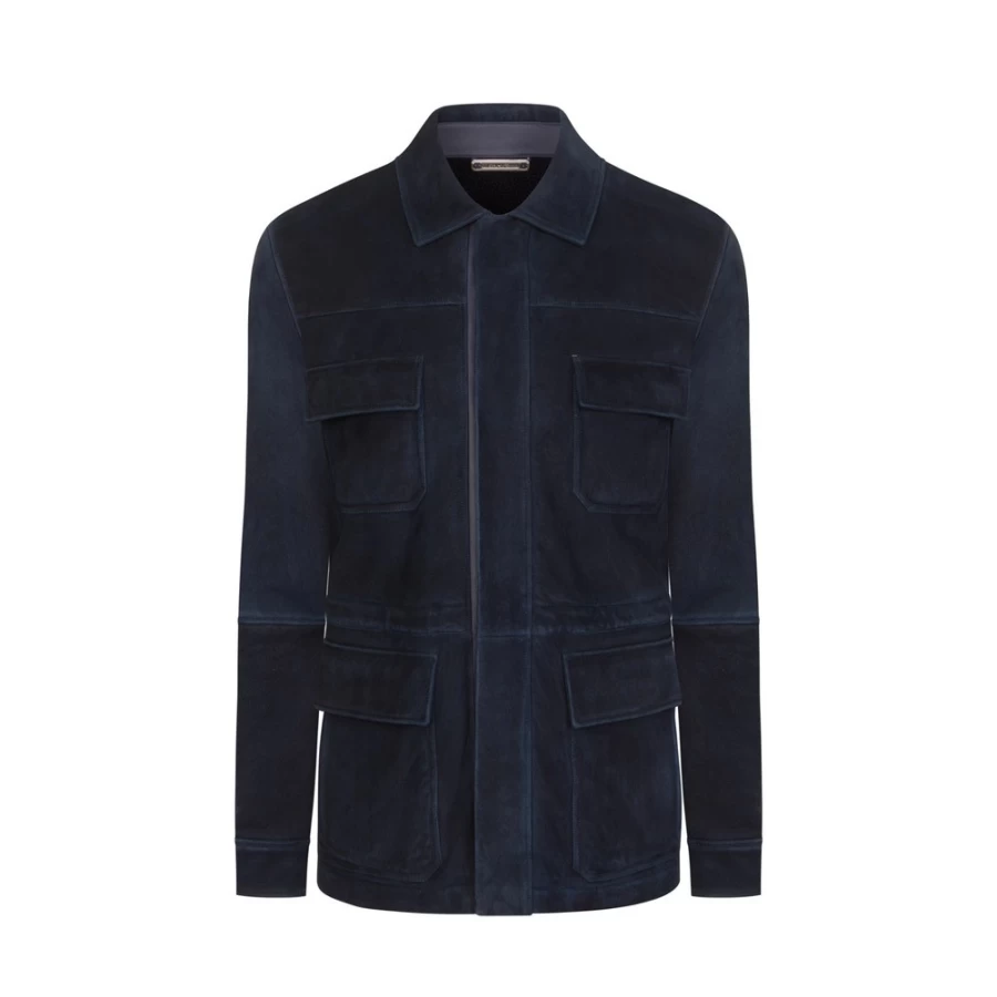 Stefano Ricci Men's Premium Shearling Field Jacket – Luxurious Winter Outerwear
