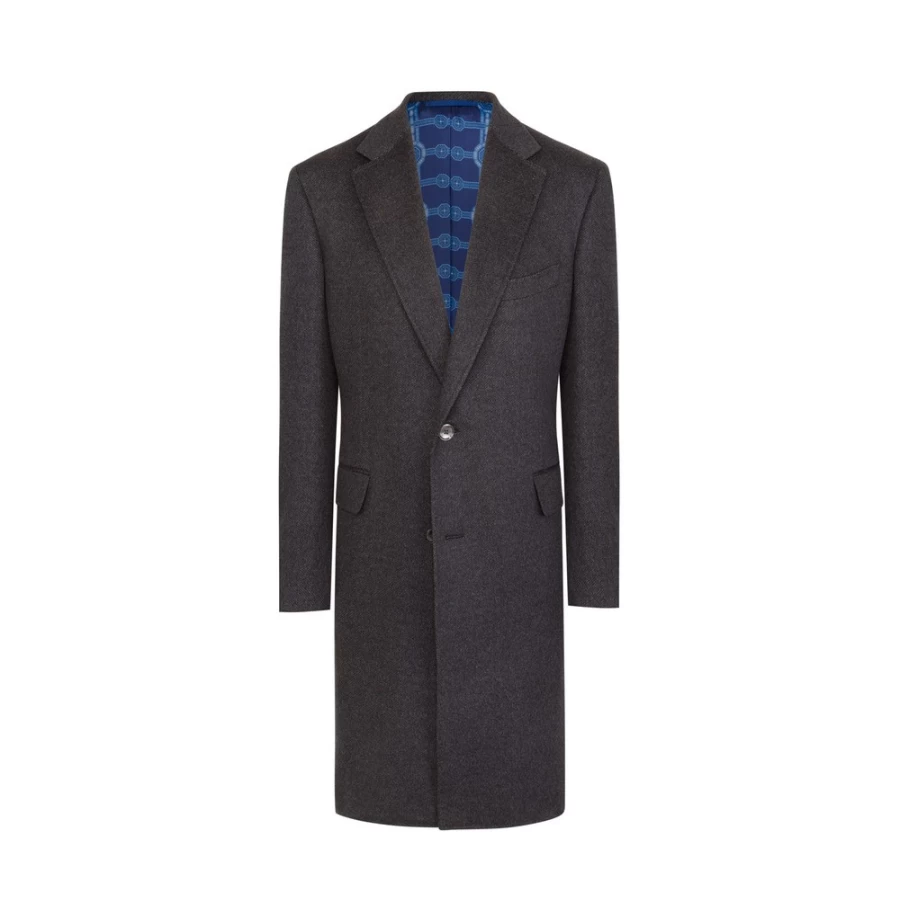 Stefano Ricci Men's Luxury Cashmere Overcoat - Premium Winter Coat for Men