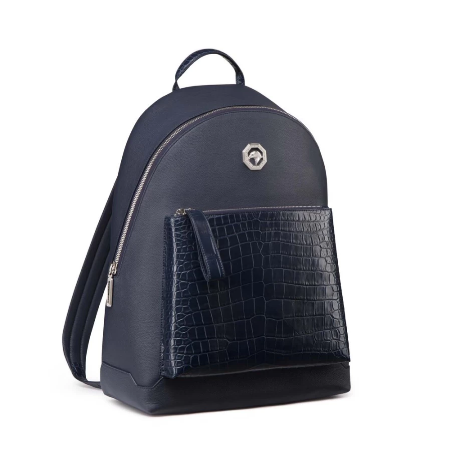 "Stefano Ricci Luxury Matted Crocodile Leather Backpack for Men – Premium Calfskin Designer Bag"