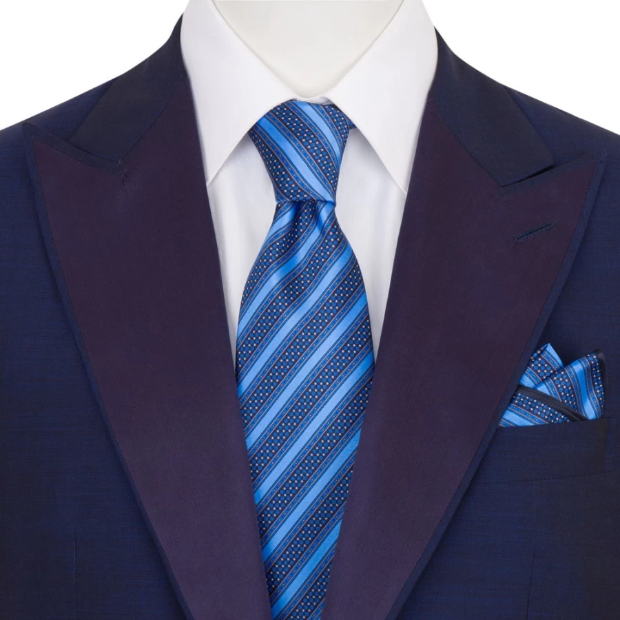 Stefano Ricci Luxury Hand-Printed Silk Tie Set in Elegant Color 37015_001