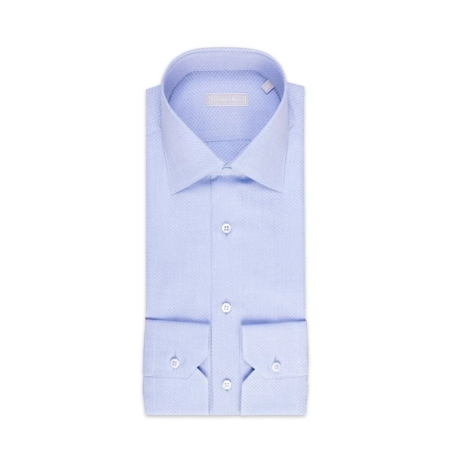 Stefano Ricci Men's Handmade Asti Shirt - Luxury Italian Cotton Dress Shirt