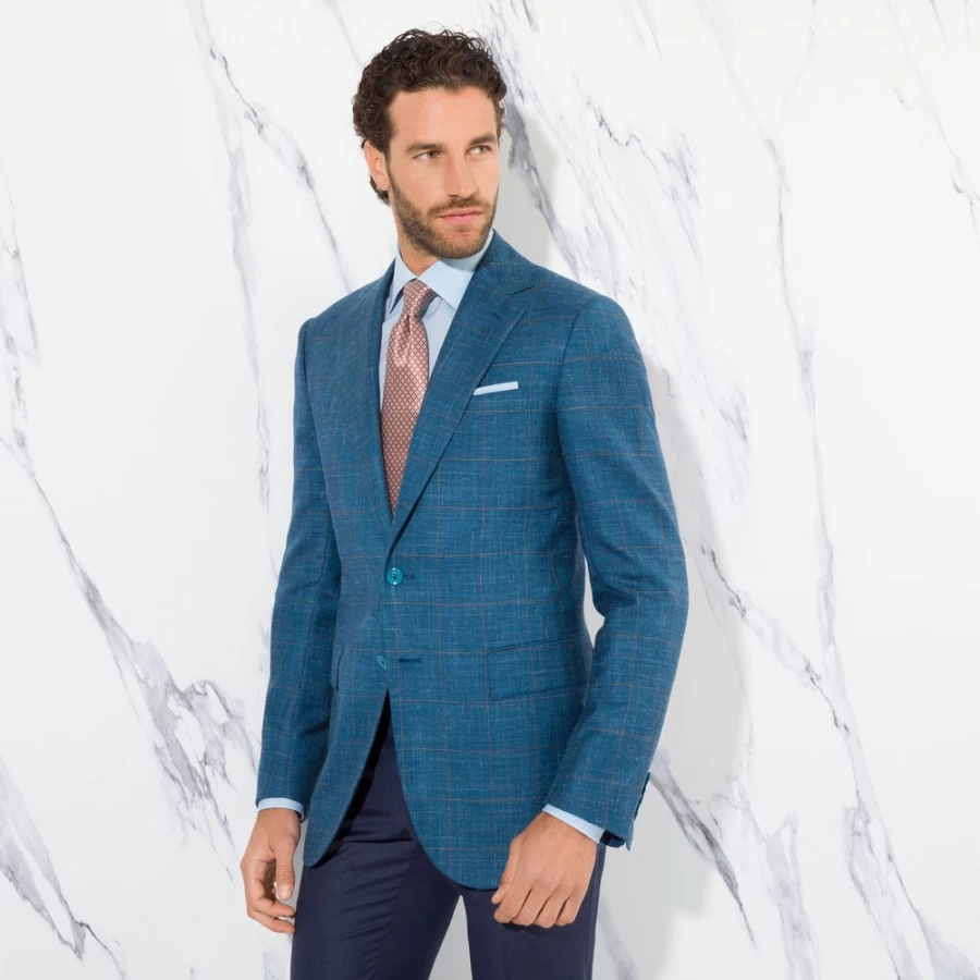 "Stefano Ricci Men's Two Button Iconic Sartorial Jacket – Premium Luxury Blazer"