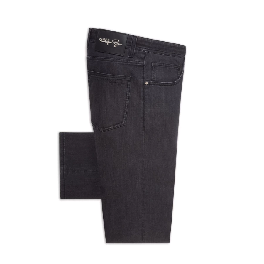 Stefano Ricci Men's Slim Fit Jeans - Premium Tailored Denim Pants for a Stylish Look