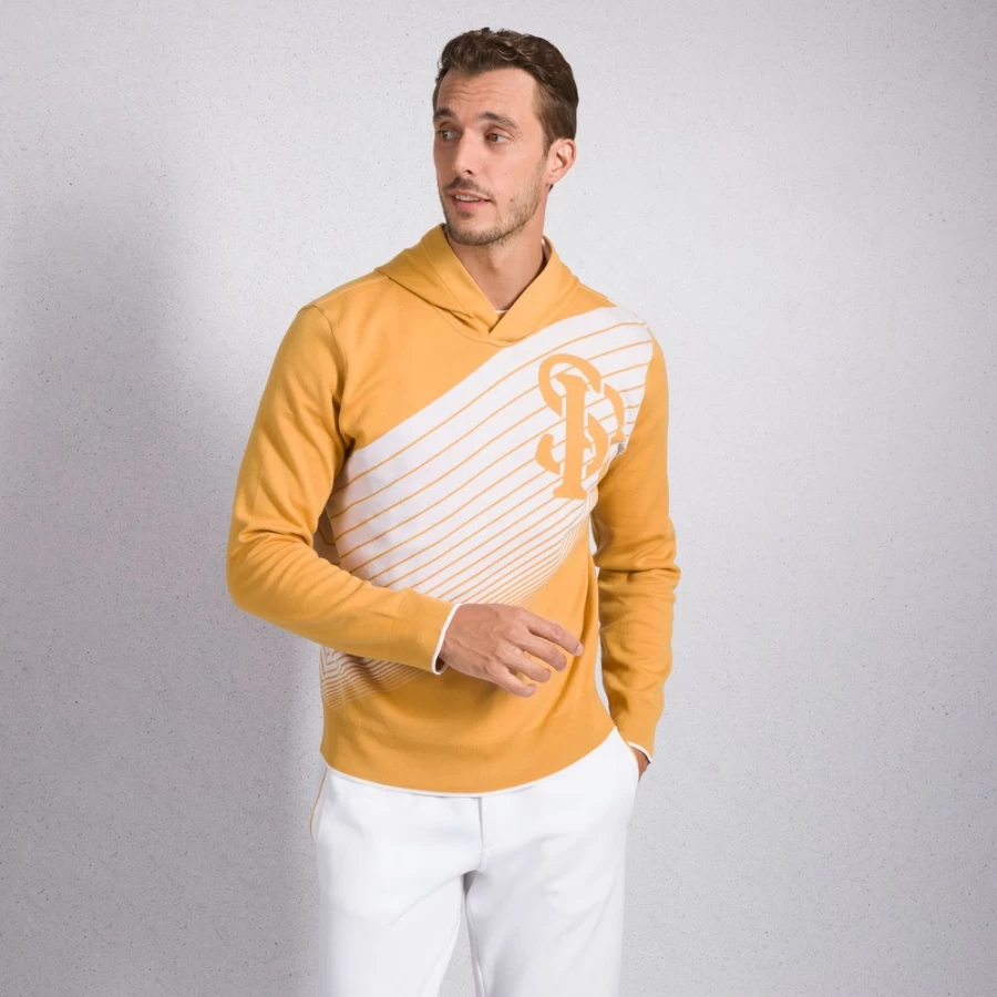 "Stefano Ricci Men's Premium Knit Hooded Jogging Sweatshirt"