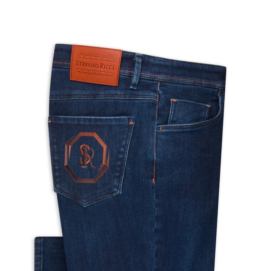 Stefano Ricci Men's Premium Luxury Jeans - High-Quality Denim for Men
