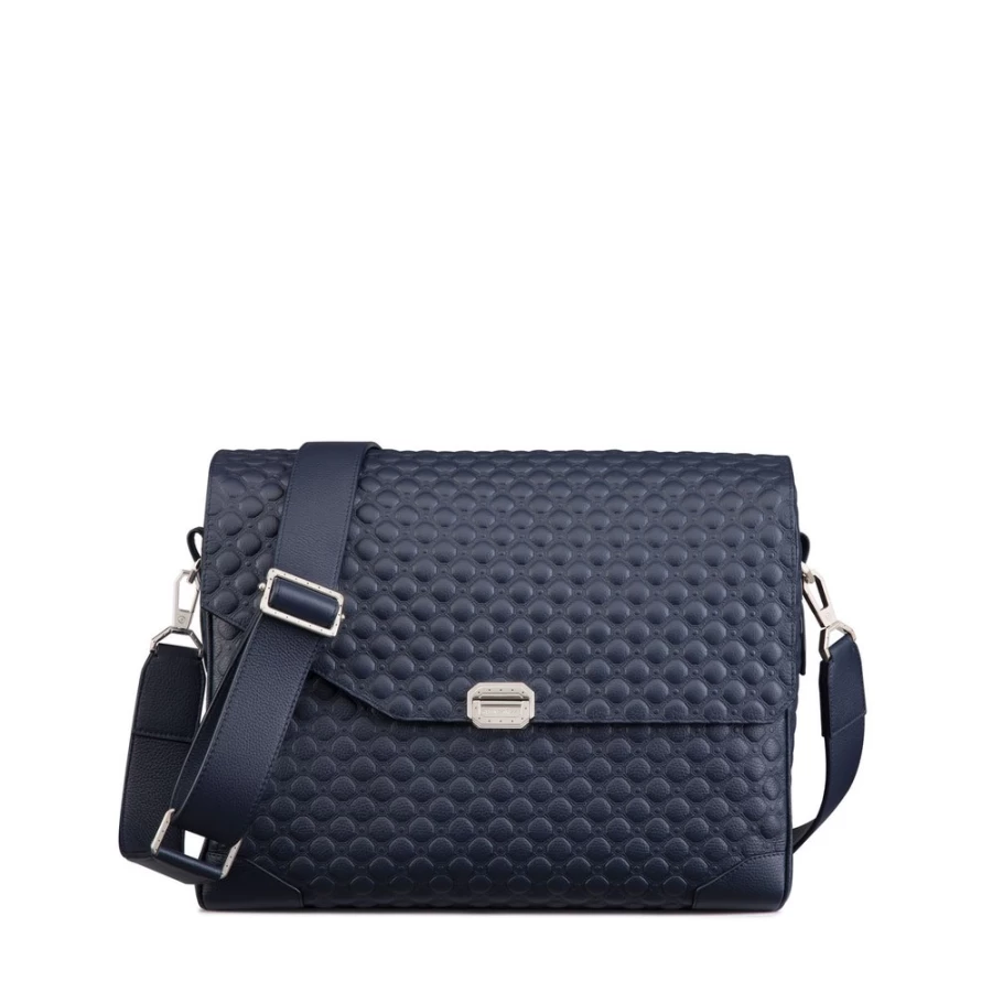 "Stefano Ricci Luxury Calfskin Leather Messenger Bag for Men – Premium Designer Briefcase"