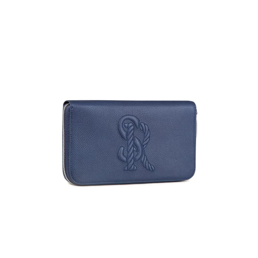 "Stefano Ricci Handmade Calfskin Travel Wallet – Premium Leather Men's Accessory"
