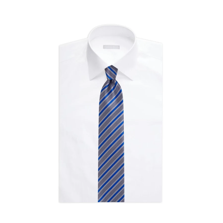 Stefano Ricci Luxury Hand-Printed Silk Tie in Elegant Color 37015_003