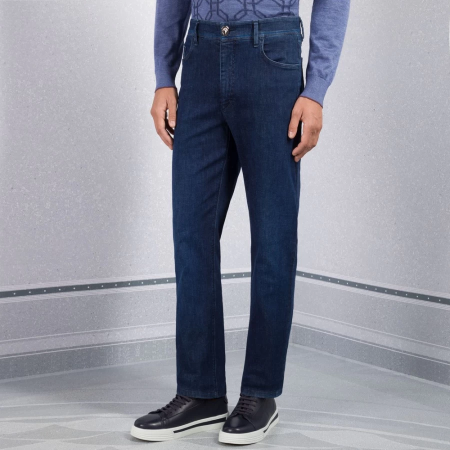 Stefano Ricci Men's Premium Luxury Jeans - High-End Denim for a Stylish Fit