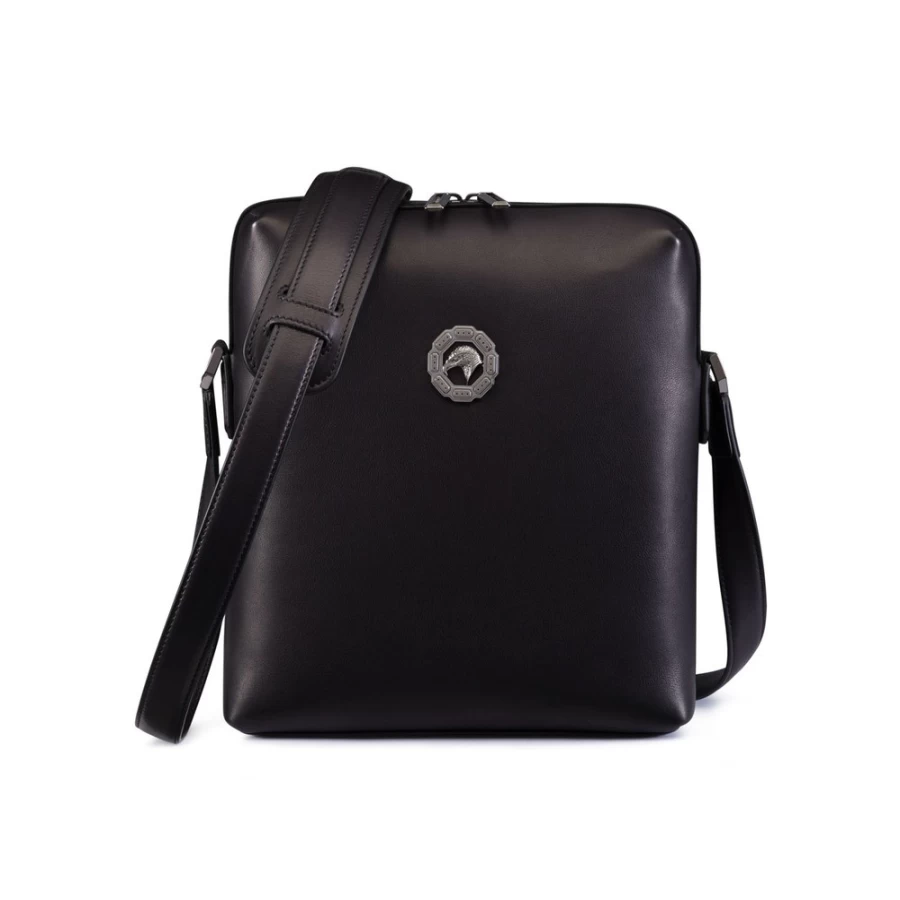 "Stefano Ricci Luxury Calfskin Leather Messenger Bag for Men – Premium Designer Briefcase"