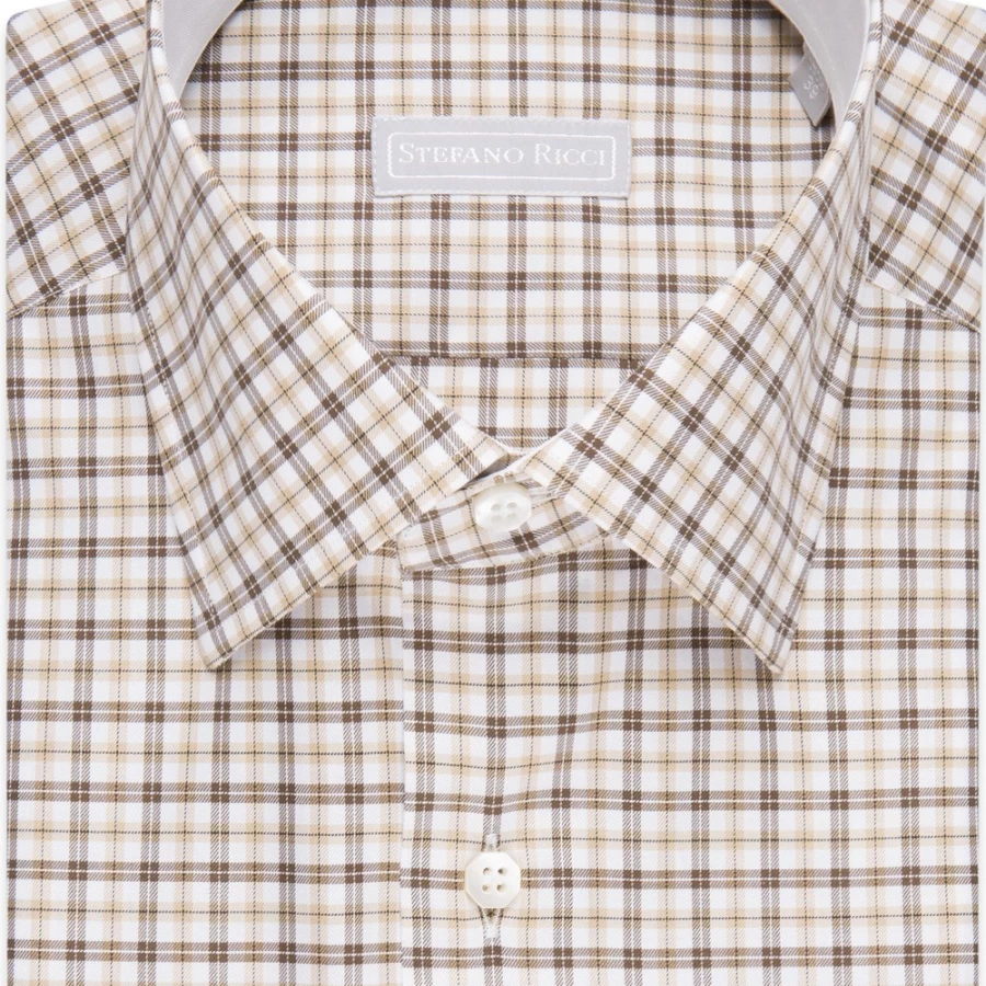 "Stefano Ricci Men's Handmade Alba Shirt in L2025_006 Color | Luxury Designer Menswear"