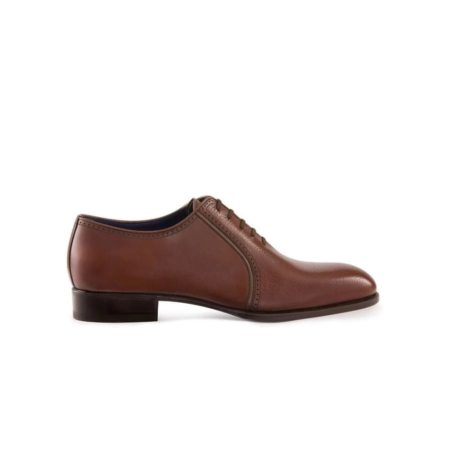 Stefano Ricci Men's Calfskin Leather Oxford Dress Shoes Luxury Italian Handcrafted