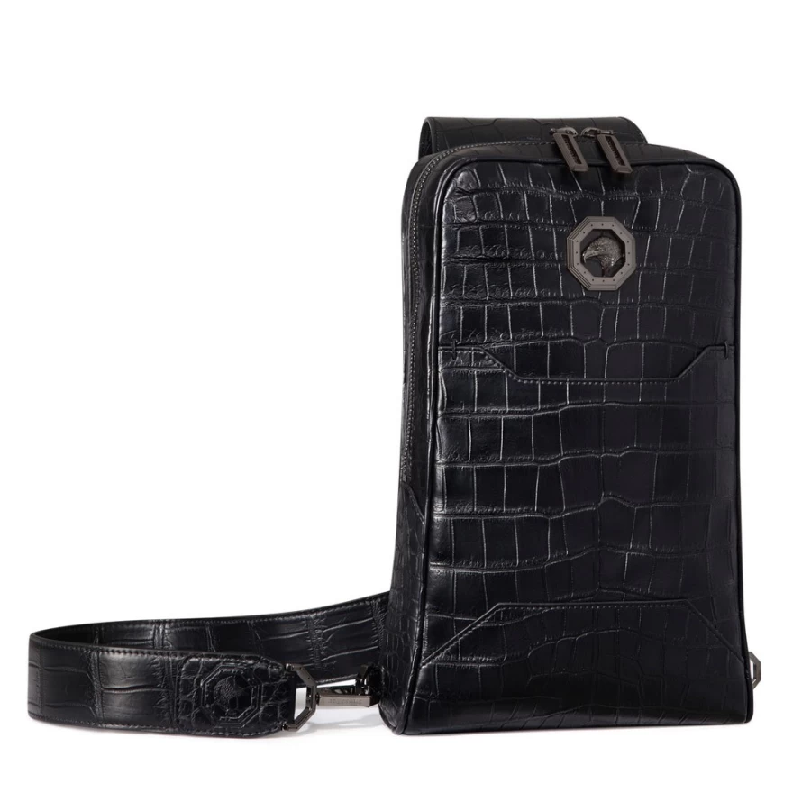 Stefano Ricci Handmade Genuine Crocodile Leather Luxury Backpack for Men