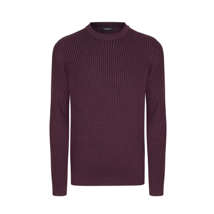 Stefano Ricci Men's Luxury Crewneck Sweater - Premium Cotton Knitwear for Elegant Style