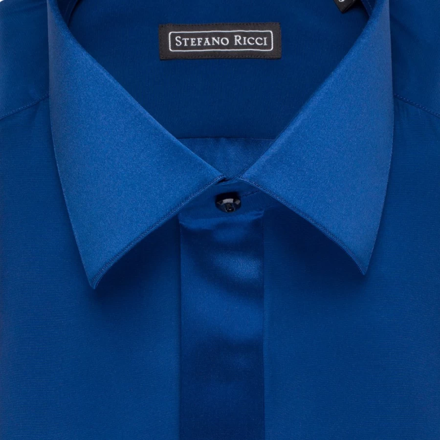 Stefano Ricci Men's Handmade Tuxedo Shirt - Luxury Formal Dress Shirt for Weddings & Events