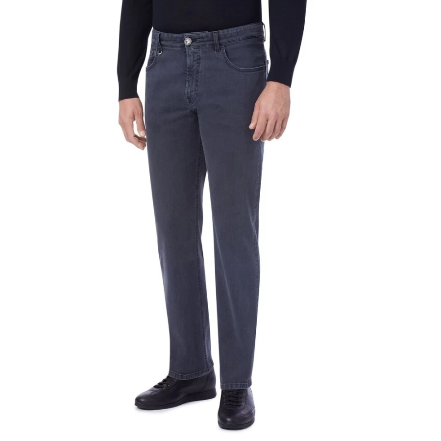 Stefano Ricci Men's Regular Fit Jeans - Premium Denim Pants for Comfort & Style