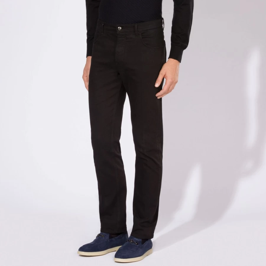 "Stefano Ricci Men's Luxury Five Pocket Trousers for Premium Comfort"