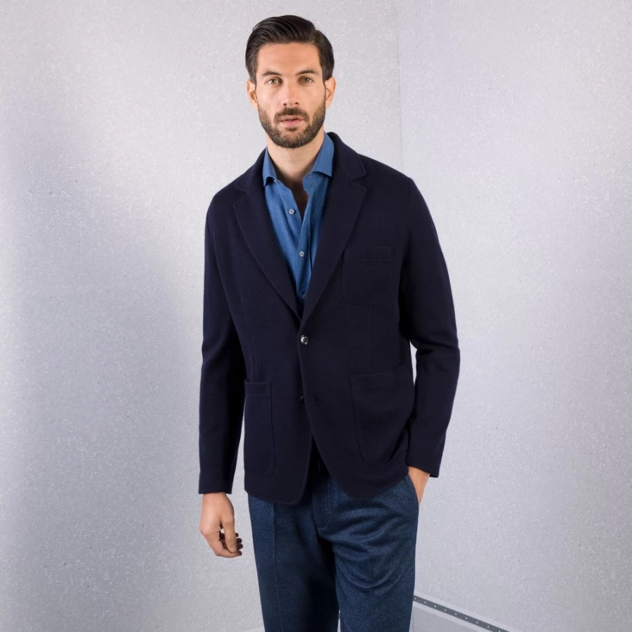 Stefano Ricci Men's Knit Two-Button Jacket in F22335_2198 - Premium Luxury Style