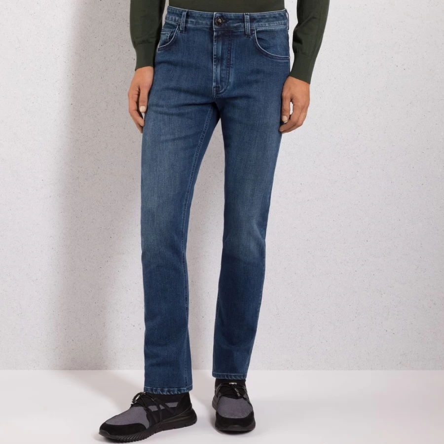 "Stefano Ricci Men's Premium Luxury Jeans - High-Quality Denim for Men"