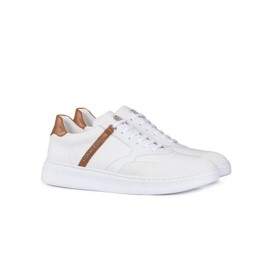 "Stefano Ricci Premium Leather Sneakers for Men – Luxury Italian Designer Shoes"