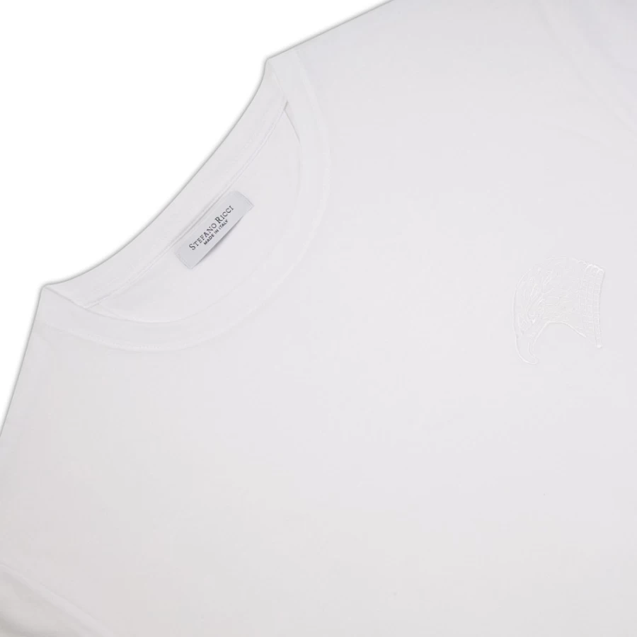 Stefano Ricci Men's Premium Crew Neck T-Shirt in Classic Te2600_001 Color
