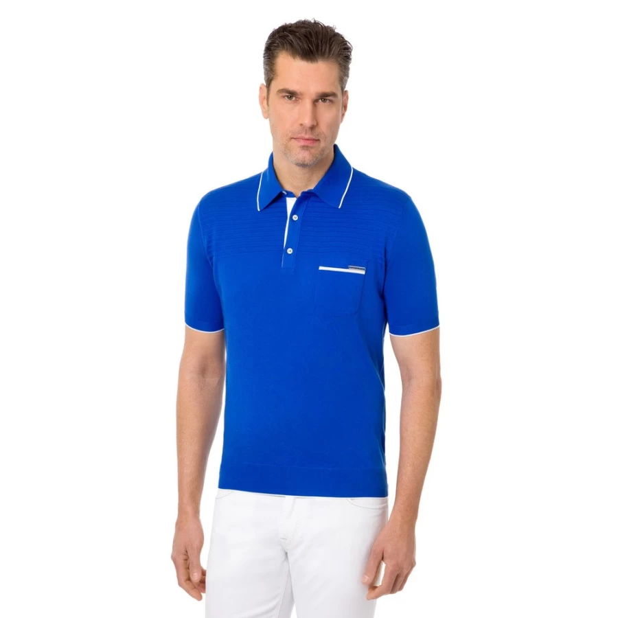 "Stefano Ricci Men's Premium Three Button Polo Shirt in Classic Color F20115_3170"