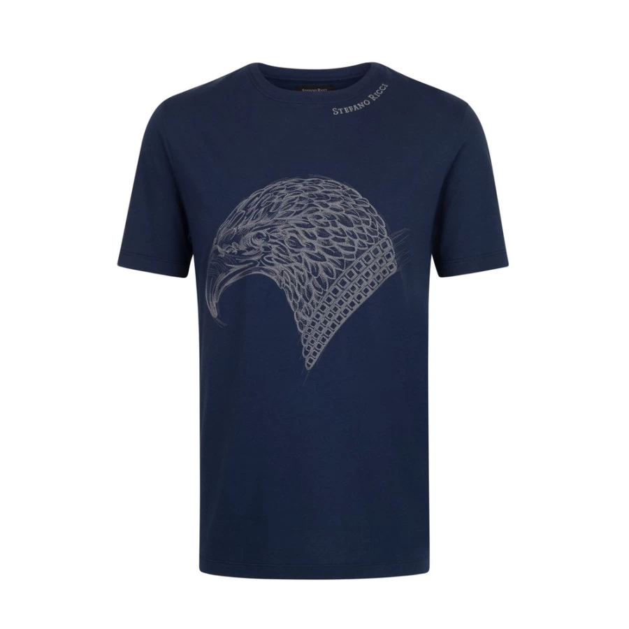 Stefano Ricci Men's B001 Crewneck T-Shirt | Premium Cotton Classic Fit