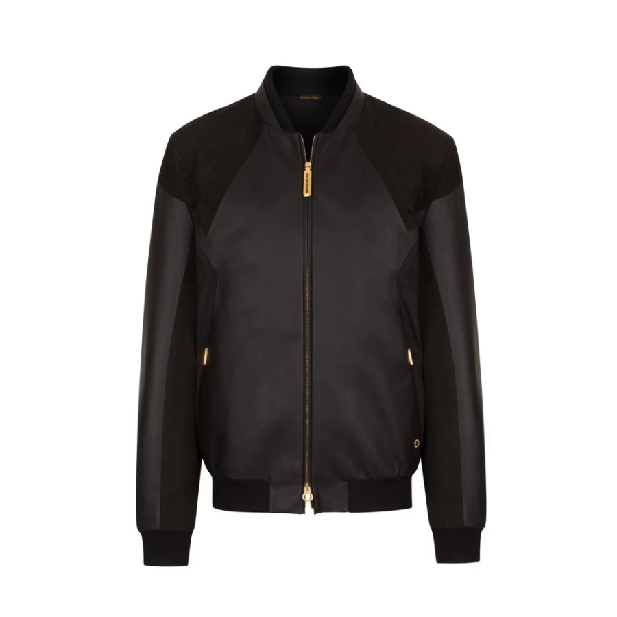 Stefano Ricci Men's Luxury Lambskin Leather Blouson Jacket