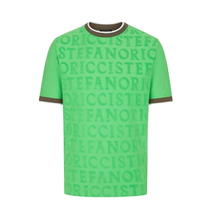 Stefano Ricci Men's Premium Crew Neck Cotton T-Shirt - Classic Fit Casual Tee