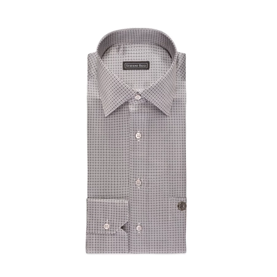 "Stefano Ricci Men's Handmade Torino Shirt in Color 47014_012 – Premium Luxury Formal Wear"