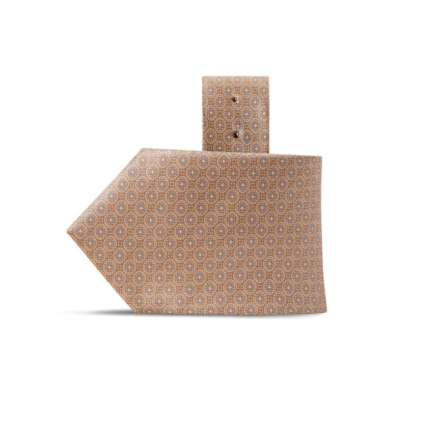 Stefano Ricci Luxury Hand-Printed Silk Tie in Classic Design