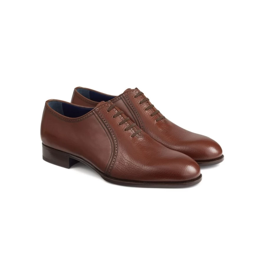 Stefano Ricci Men's Calfskin Leather Oxford Dress Shoes Luxury Italian Handcrafted