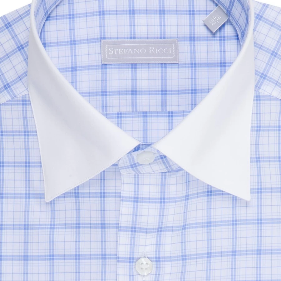"Stefano Ricci Men's Handmade Alba Shirt – Luxury Italian Dress Shirt for Men"
