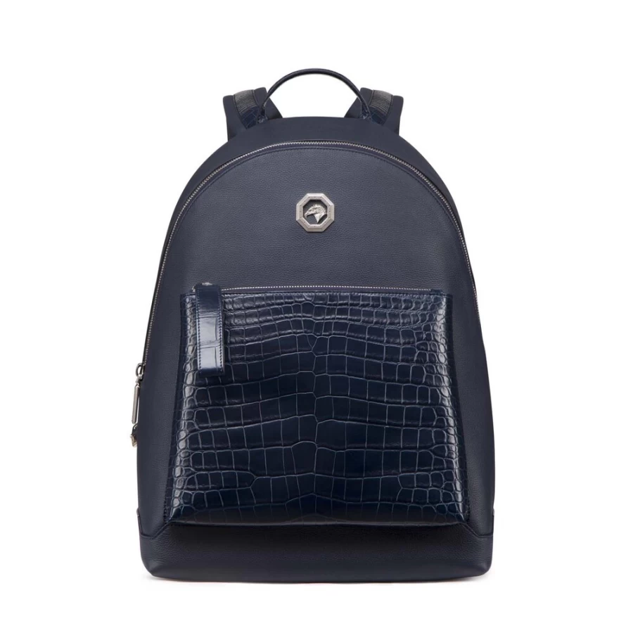 "Stefano Ricci Luxury Matted Crocodile Leather Backpack for Men – Premium Calfskin Designer Bag"