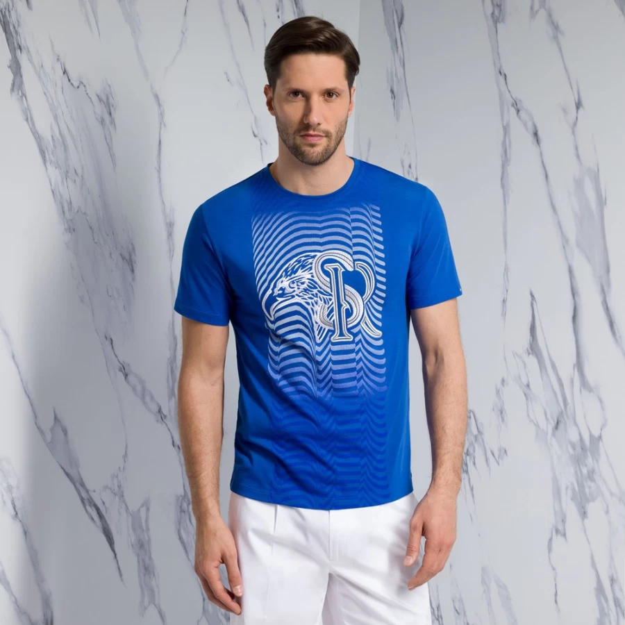 Stefano Ricci Men's B019 Crewneck T-Shirt | Premium Cotton Classic Fit