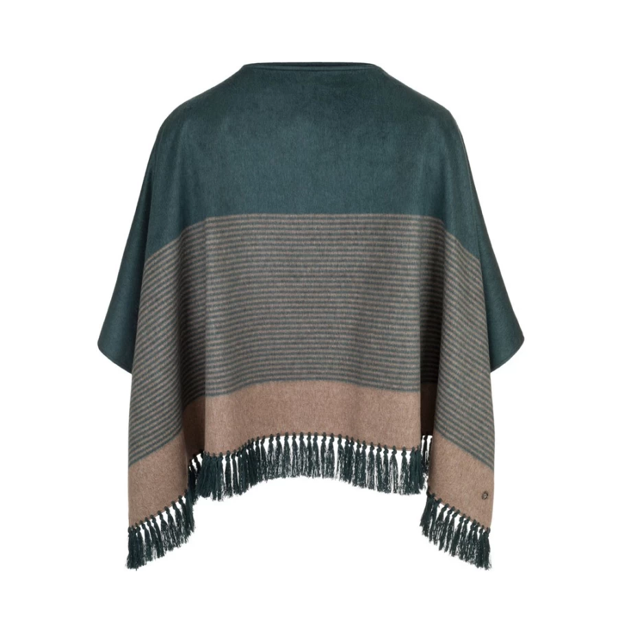 "Stefano Ricci Luxury Silk and Cashmere Poncho in Elegant Beige (14249_3333)"