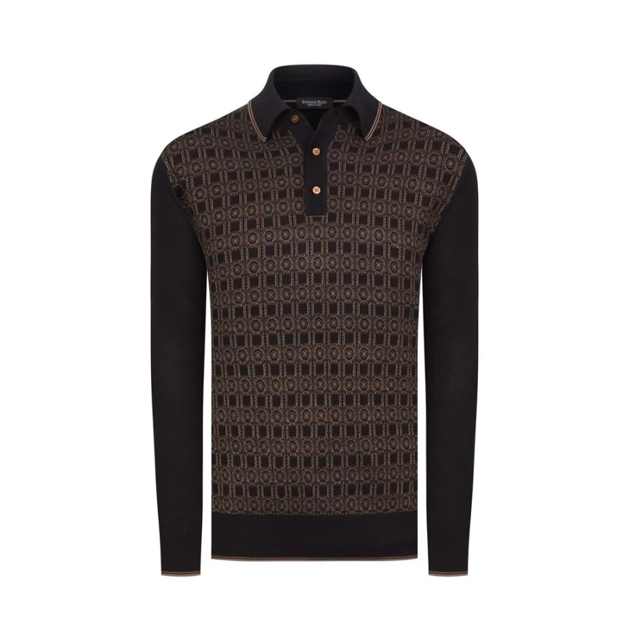 Stefano Ricci Men's Premium Three-Button Polo Shirt in Classic Color F19354_3131