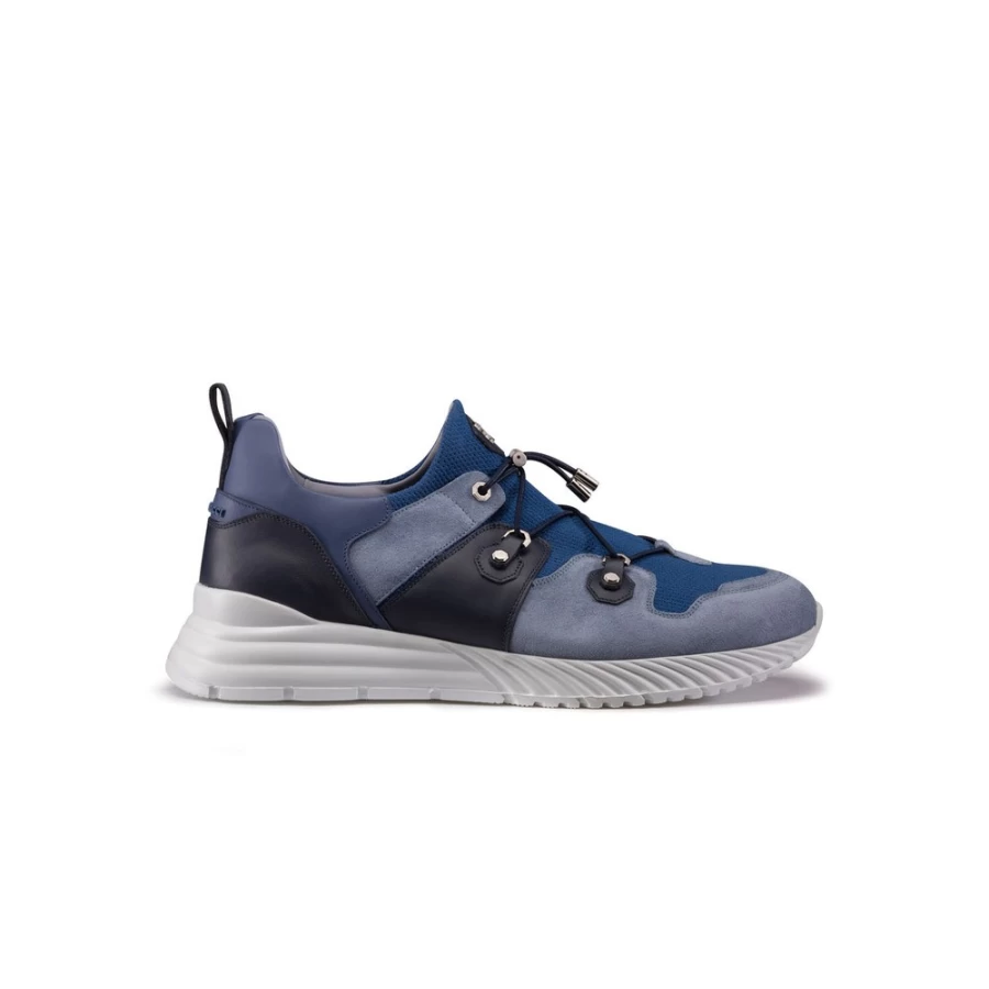 Stefano Ricci B013 Luxury Calfskin Leather and Suede Men's Sneakers