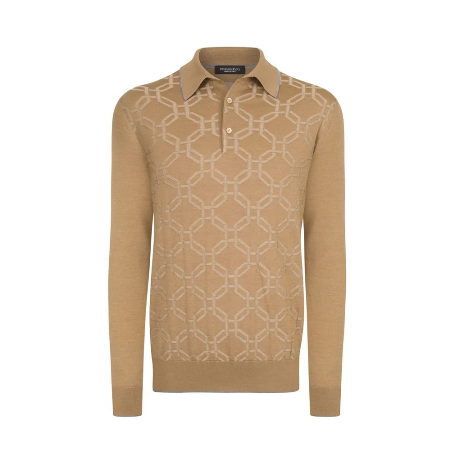 Stefano Ricci Men's Premium Knit Three-Button Polo Shirt