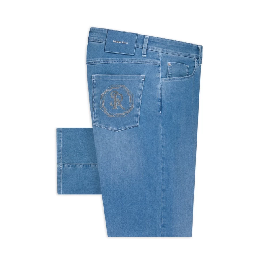 "Stefano Ricci Men's Premium Luxury Jeans - High-Quality Denim for Men"