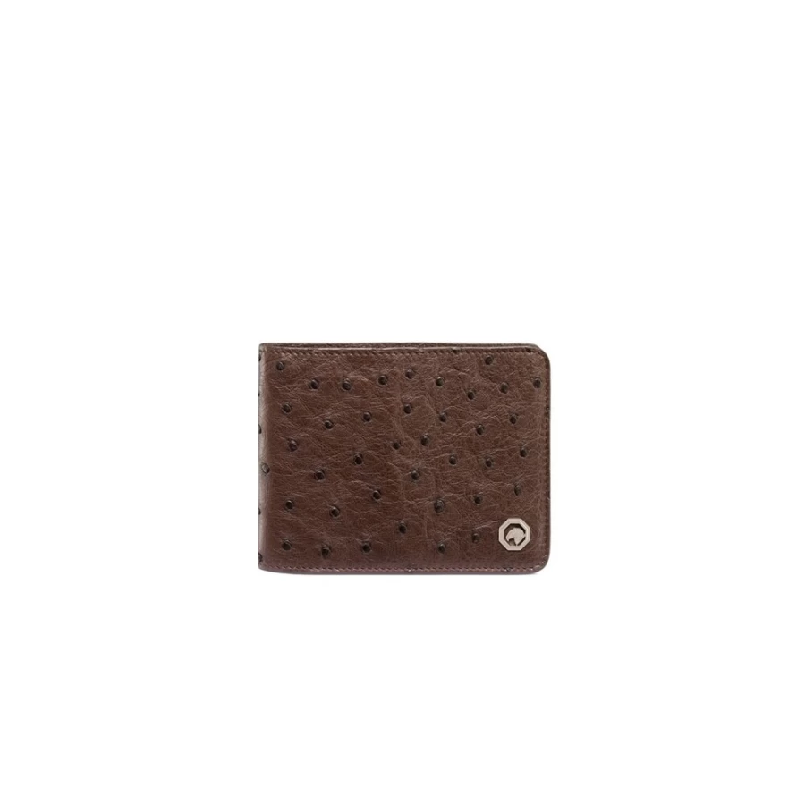 Stefano Ricci Handcrafted Ostrich Leather Bifold Wallet for Men - Luxury Designer Billfold